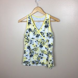 Danskin Yellow and Black Workout Racerback Tank